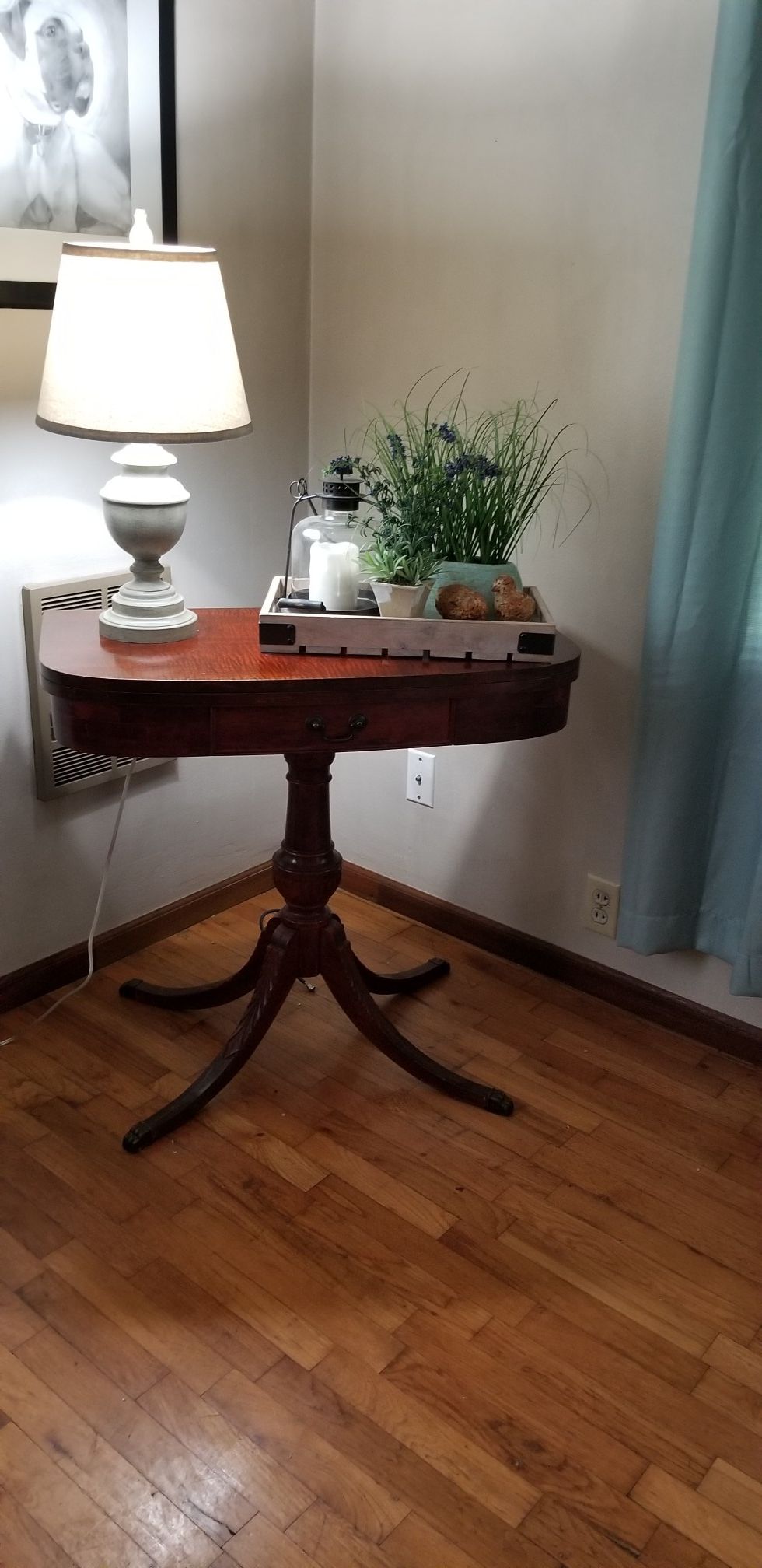 Antique solid wood table.