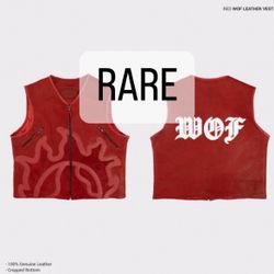 🔥 Lemons On Fire Red Leather Vest – XL – Brand New with Tags – Genuine Leather 🔥 💎 Comes with storage box!!!! ✅ 