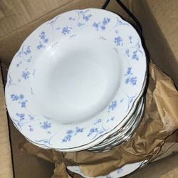 Box Of Bowls, Plates And Entree Plates 