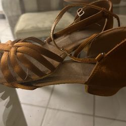 Ballroom Dance Shoes Short Heel Size 37 (6 1/2 U.S. )