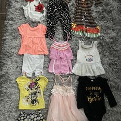 Yes baby girl toddler bundle of clothes size 2t 24 month clothes 11 pieces $30