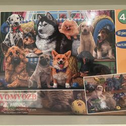 VOMYOZB 60 Piece x 2 Animal Theme Jigsaw Puzzle Multicolor Ages 4+