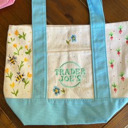 Spring Mini Trader Joe Bags Hand painted