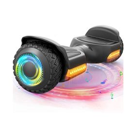 Gyroor Self Balancing Scooter New G13 All Terrain Balancing Scooter w/ LED Lights - Black