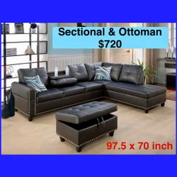 BRAND NEW -Free Delivery. Sectional, Sofa , Couch 