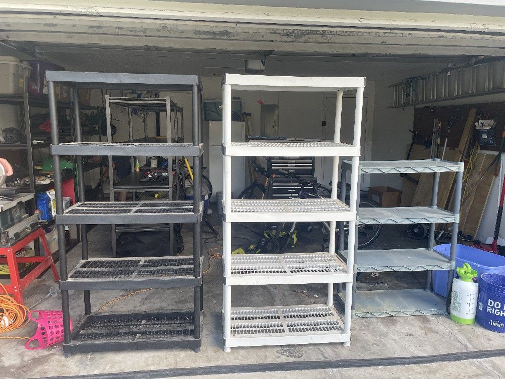 Garage Storage Shelves 5 Total