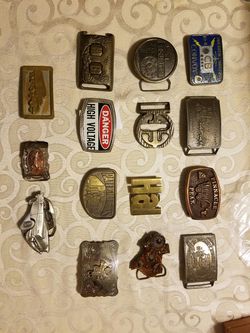 Authentic Collectable belt buckles