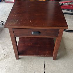 Wooden end table