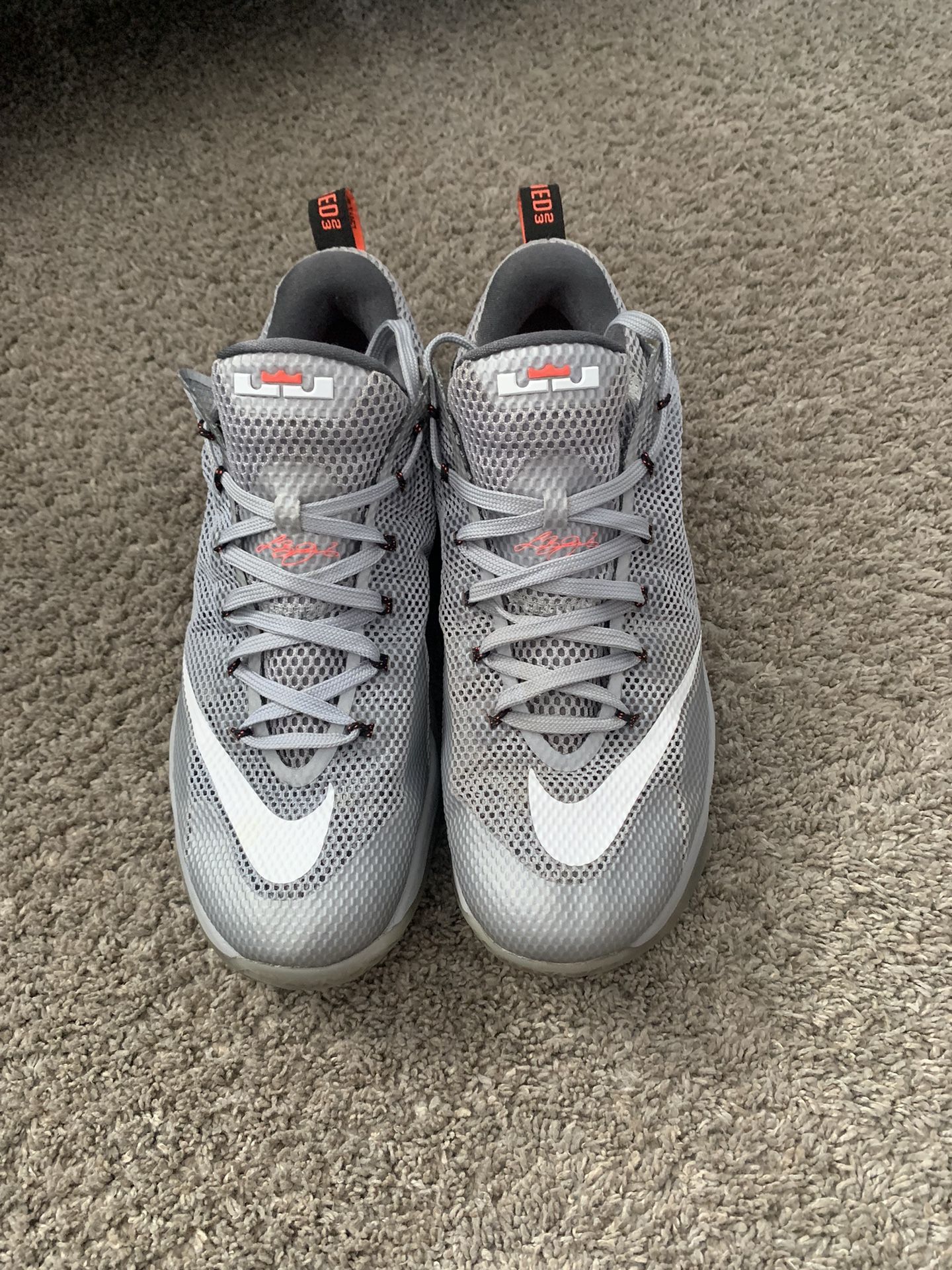 Lebron 12 low wolf grey cheap