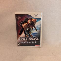 Nintendo Wii Metroid Prime 3 Corruption Game Case And Manual