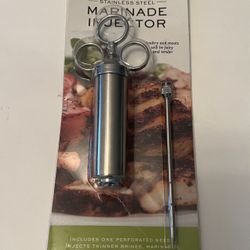 Marinade Meat Injector Stainless Steel Charcoal Companion BBQ Grill Picnic Roast