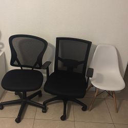 Three Chairs For Sale