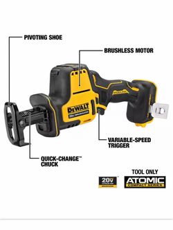 ATOMIC 20V MAX Cordless Brushless Compact Reciprocating Saw (Tool Only)