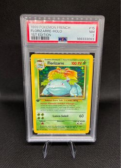 PSA 7 1st edition French Venusaur (Florizarre) Holo base set (Pokemon)