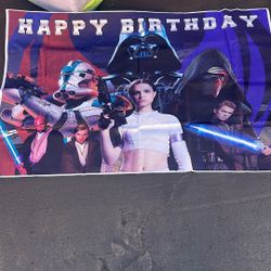 Starwars Birthday Sign 