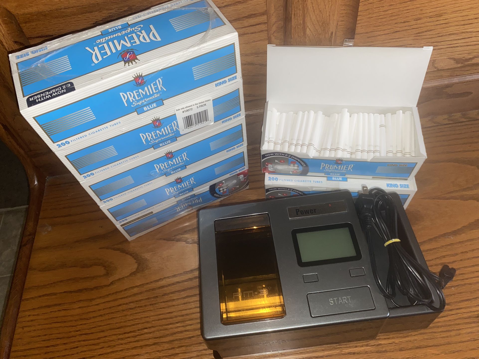 Powermatic 3 Automatic Cigarette Maker With 7 Boxes Of King Tubes