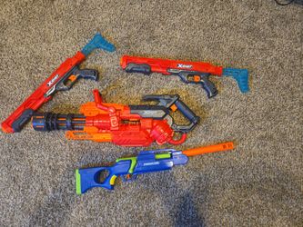 X-Shot Foam Dart Blaster Lot – 4 Toys