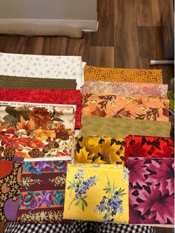 Leaf fabrics with Flower