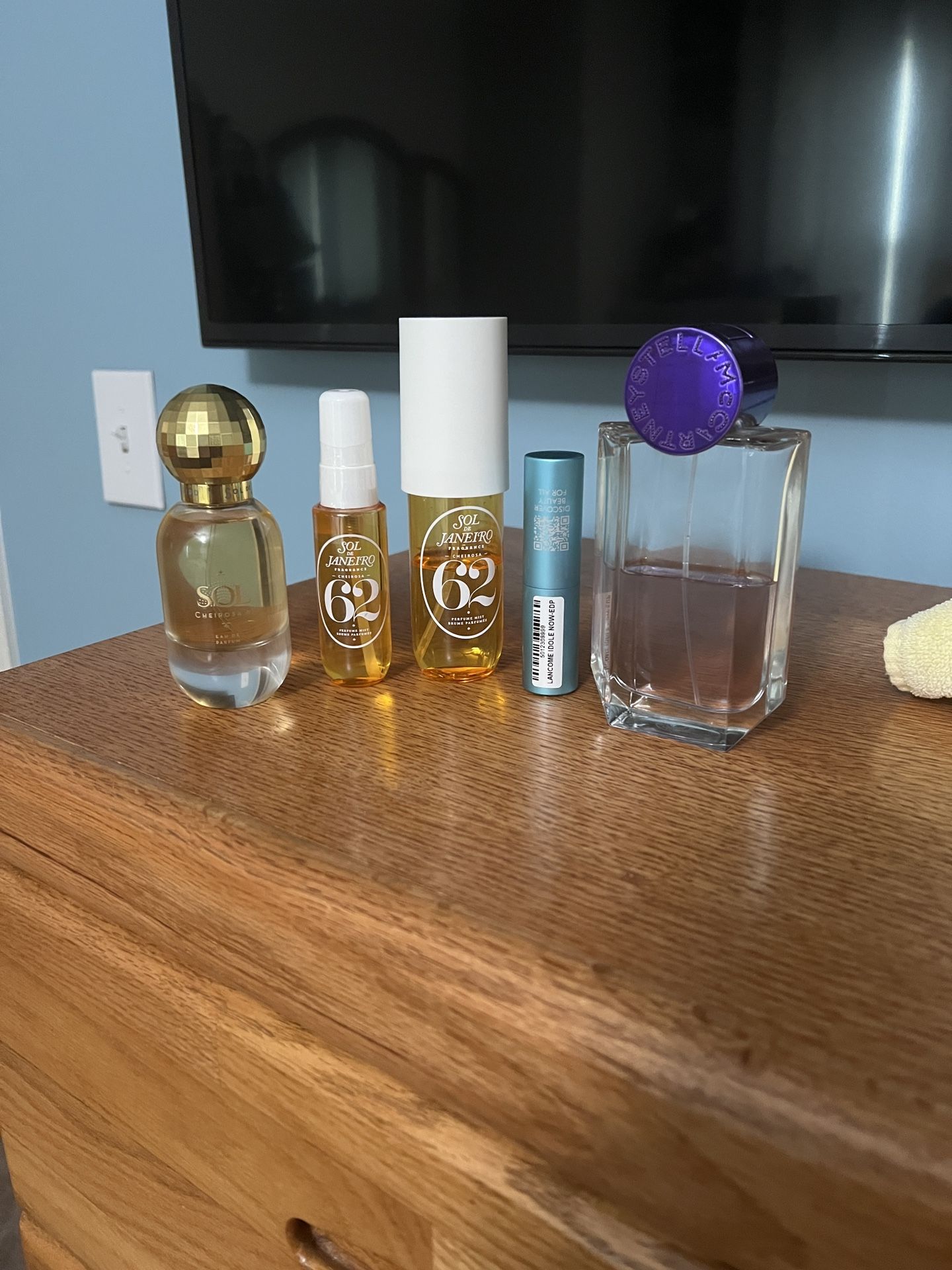 Fragrances:Stella McCartney Bluebell Pop,Sol De Janeiro 62,Lancôme Idole Now