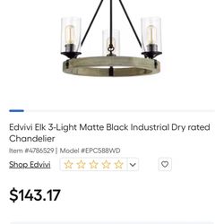 Black rustic Chandelier 