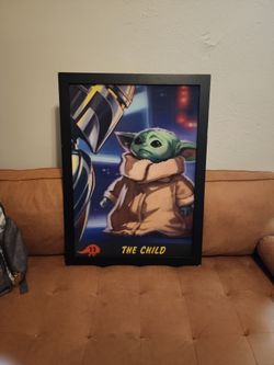 Starwars The Child Large Framed