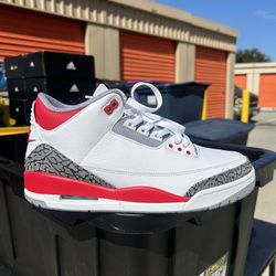 New Jordan 3 Retro “Fire Red” Size 10