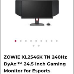 ZOWIE XL2546K TN 240Hz 24.5 inch Gaming Monitor