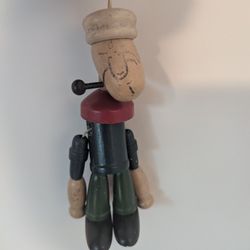 1930s Wooden Popeye Ornament 