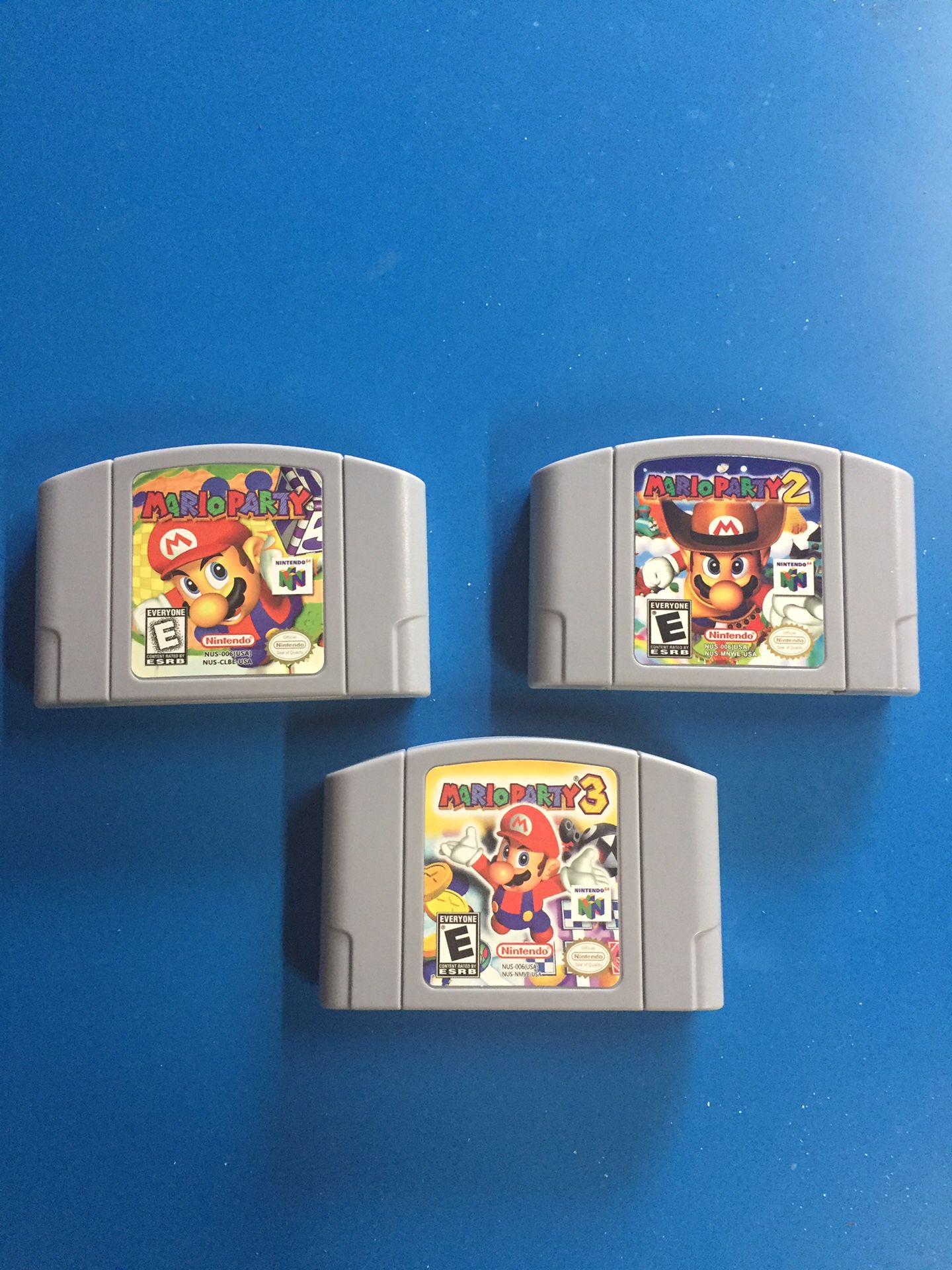 Mario Party 1 2 3 n64 Nintendo games