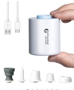 Tiny and Portable Air Pump Ultra-Mini Pump with 1300mAh Battery USB Rechargeable