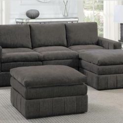 Sectional Sofa + Ottoman