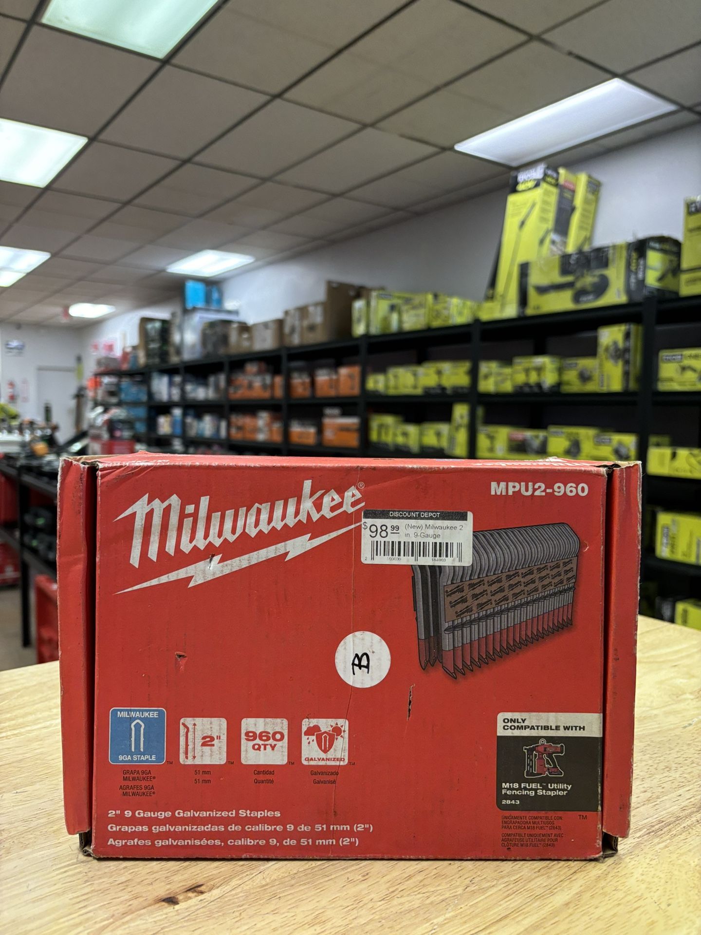 2 in. 9Gauge Galvanized Staples for M18 FUEL Utility Fencing Stapler