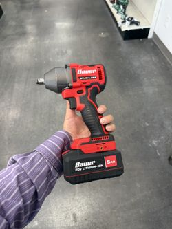 Bauer 3/8” Impact Wrench And Battery (No Charger)