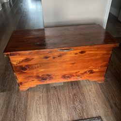 Antique Wooden Trunk 