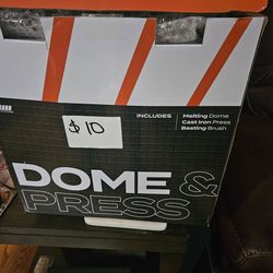 Dome & Press Set with Cast Iron Press for Blackstone