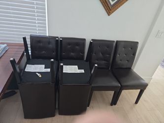 Set of 6 dining chairs