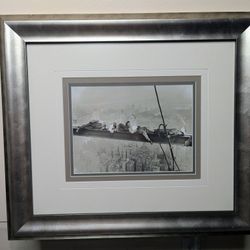 Vintage New York City Building Framed Photo, Men at Work: NYC History, office decor