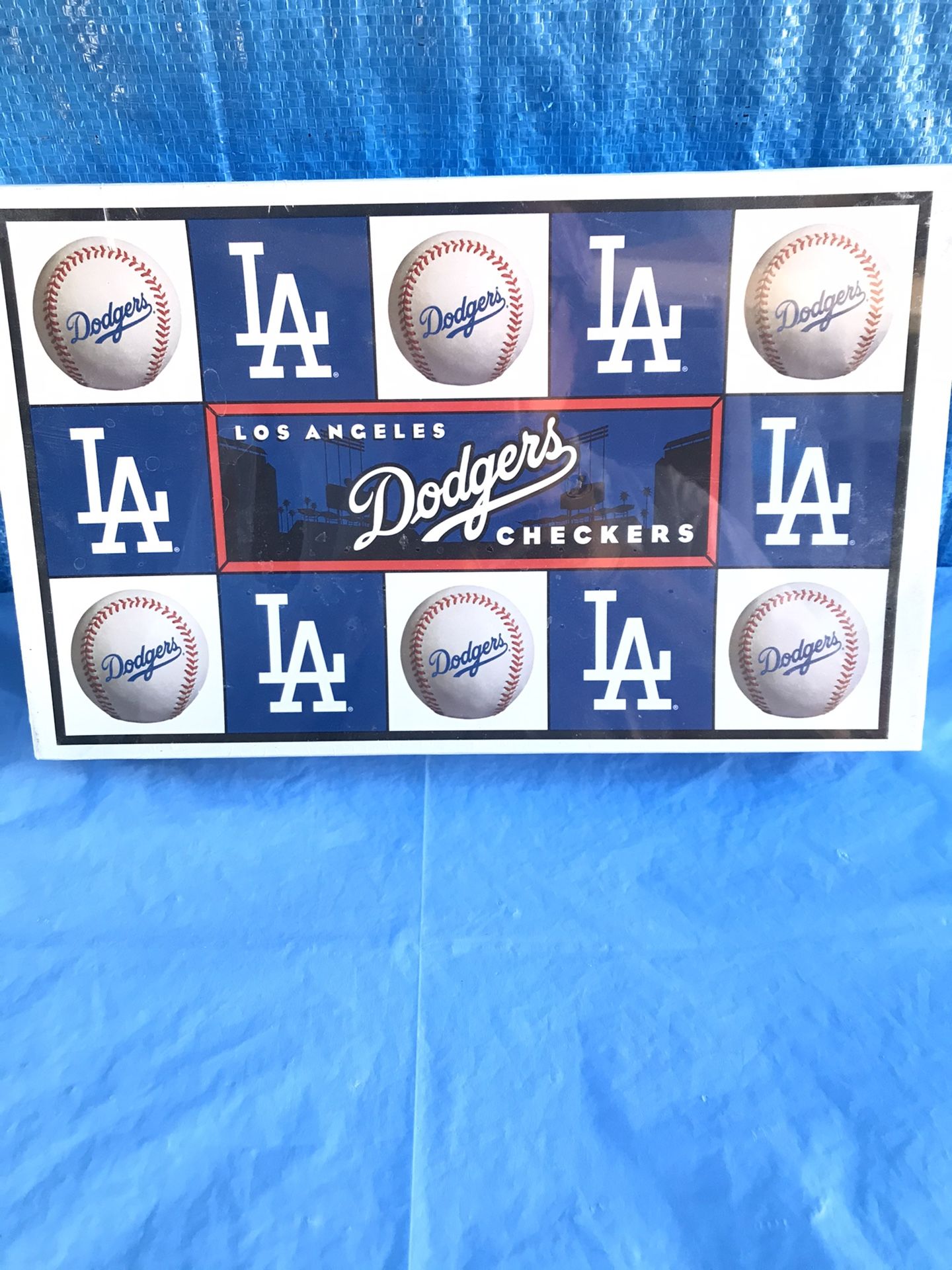 Dodgers Checkers Board Game vs SF Giants 1997 New