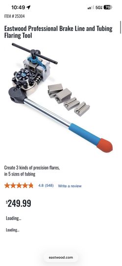 Eastwood Break Tube Flaring Tool