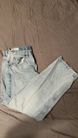 Zara Light Wash Baggy Jeans – Size 34