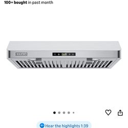 Empava 30 Inch Under Cabinet Range Hood Stainless Steel