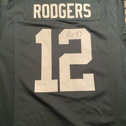 Aaron Rodgers signed Packers Jersey