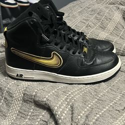 Black And gold Airforce 1 Size 11