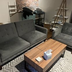 Couch/futon and Matching Chair