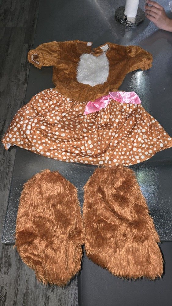 Deer Child Costume Kids Size 8-10. Selling Without Headband