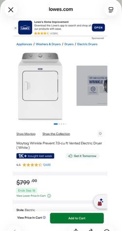 🔥 BRAND NEW Maytag 7.0 Cu. Ft. Electric Dryer — $350 🔥