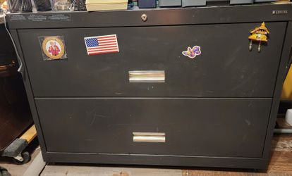 2 Drawer Metal File Cabinet