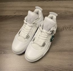 Jordan Retro 4 Pure Money 2017 All White Men Sz 8 Adidas Dunk Nike Sb 