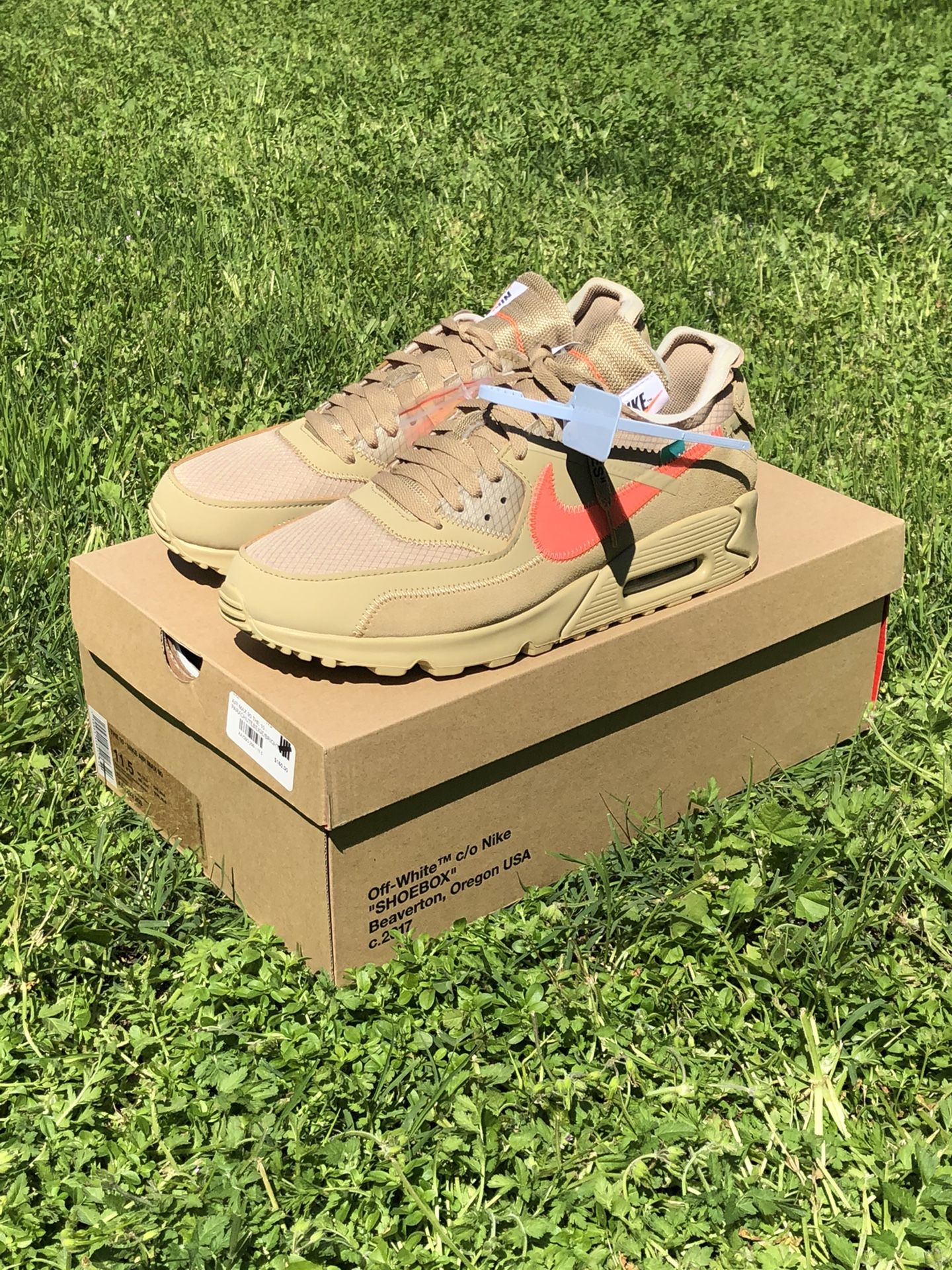 Off White x Nike Air Max 90 'Desert Ore'
