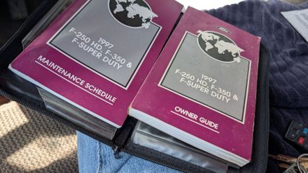 1997 Ford F-250 owner's manual operating guide 7.3 powerstroke diesel book
